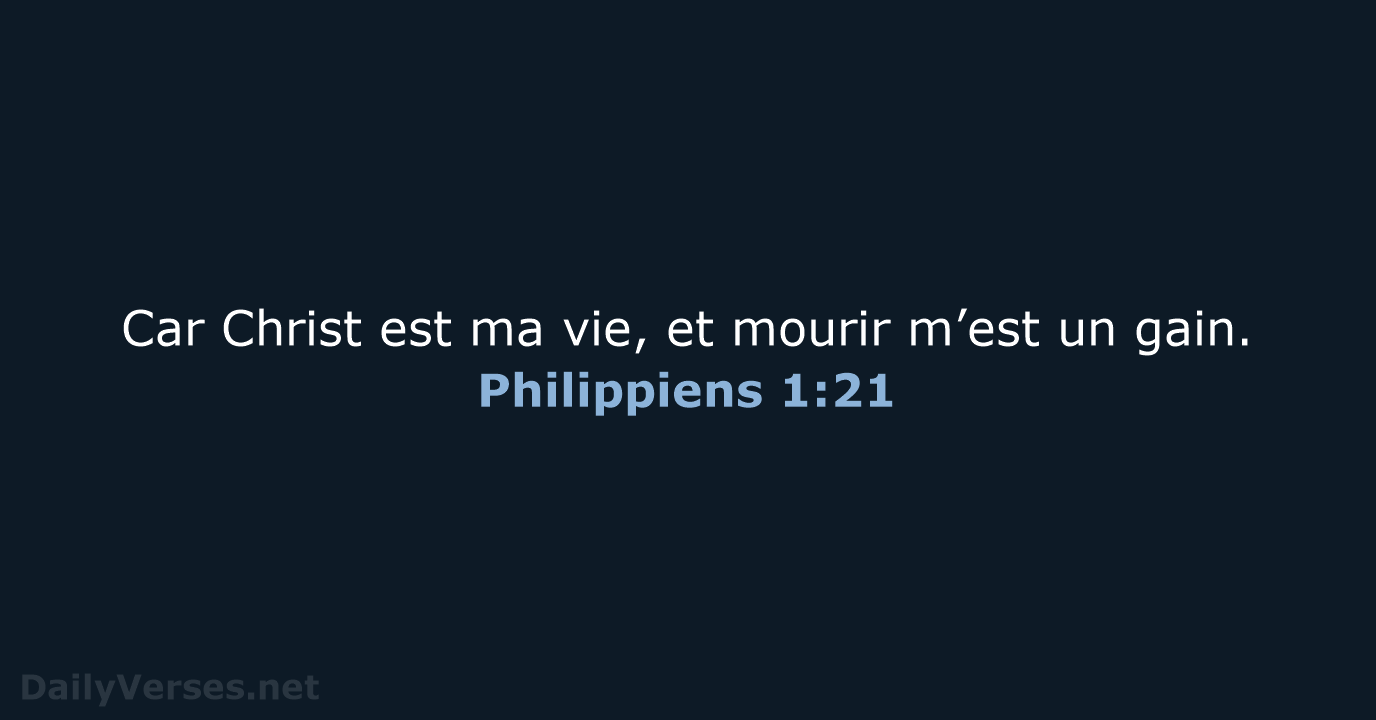 Philippiens 1:21 - NEG79