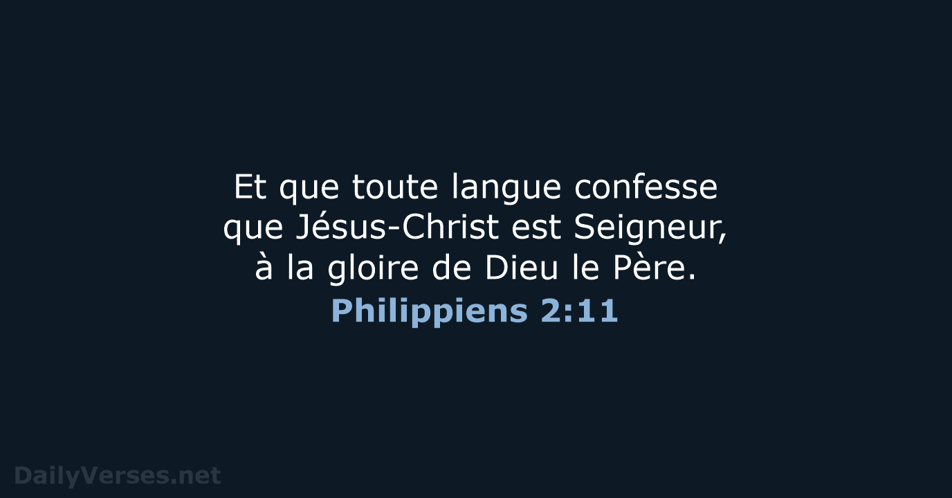 Philippiens 2:11 - NEG79