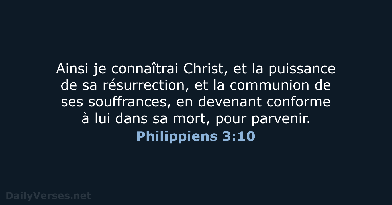 Philippiens 3:10 - NEG79