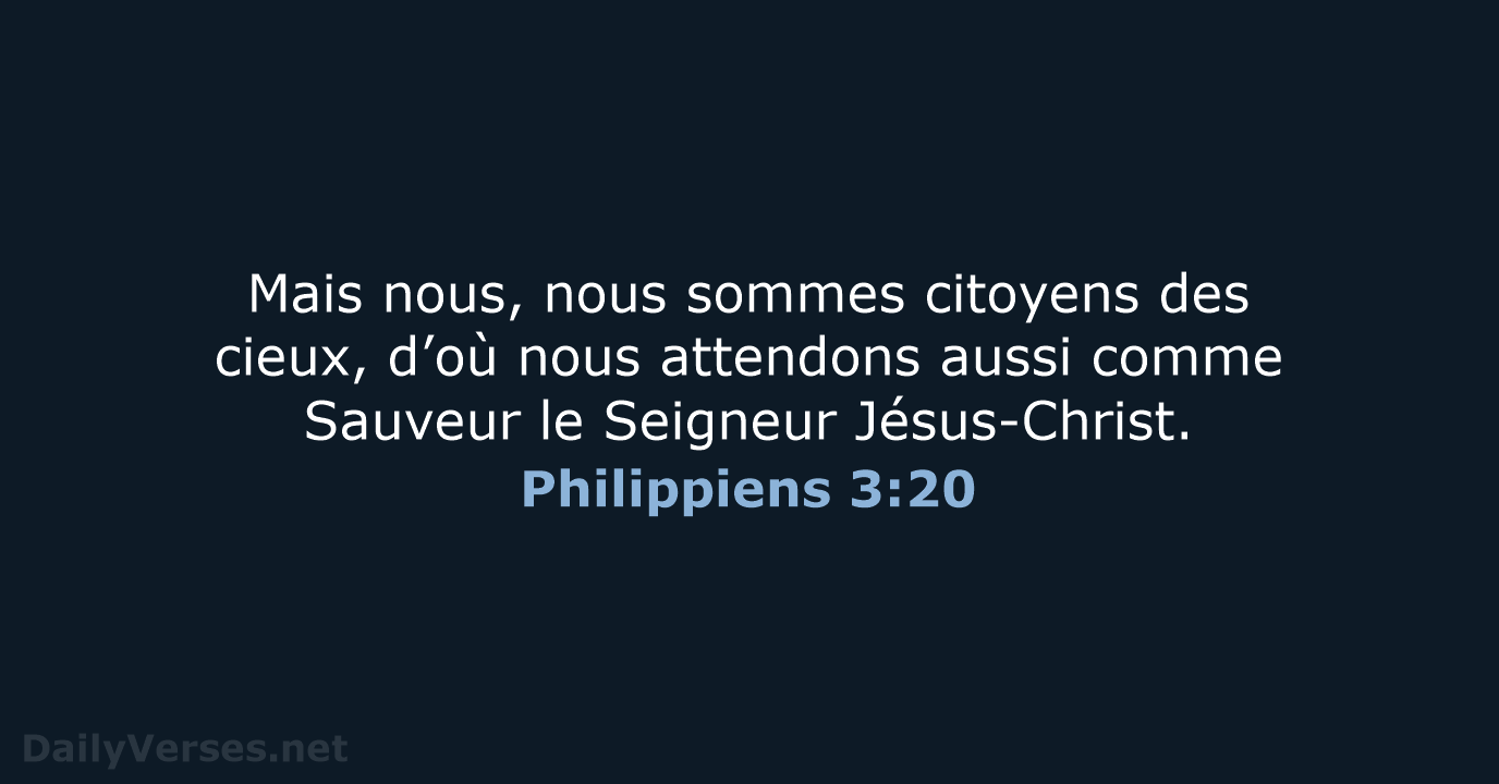 Philippiens 3:20 - NEG79