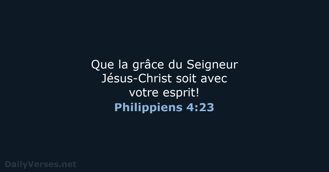 Philippiens 4:23 - NEG79