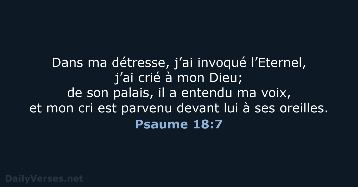 Psaume 18:7 - NEG79