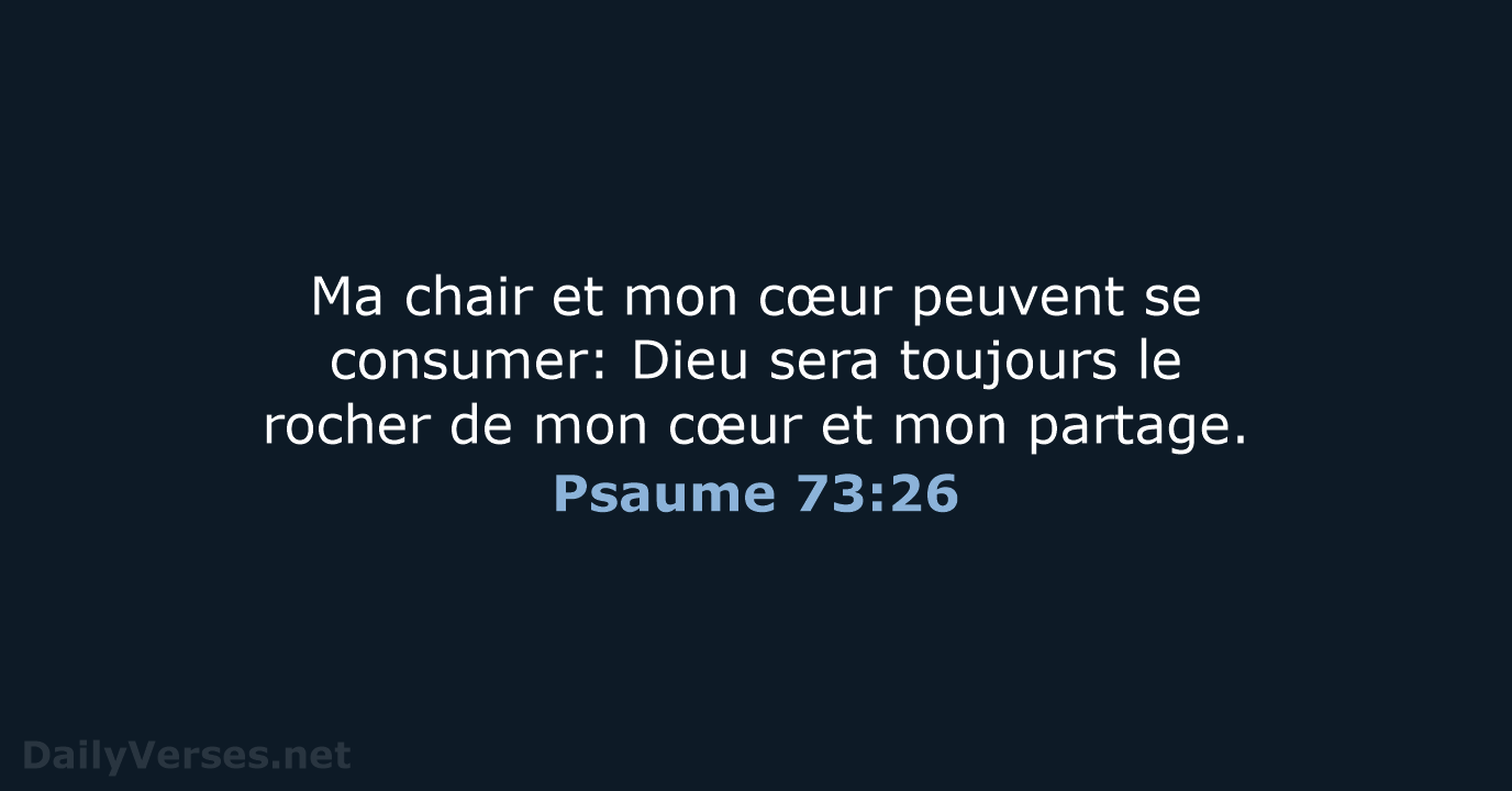 Psaume 73:26 - NEG79