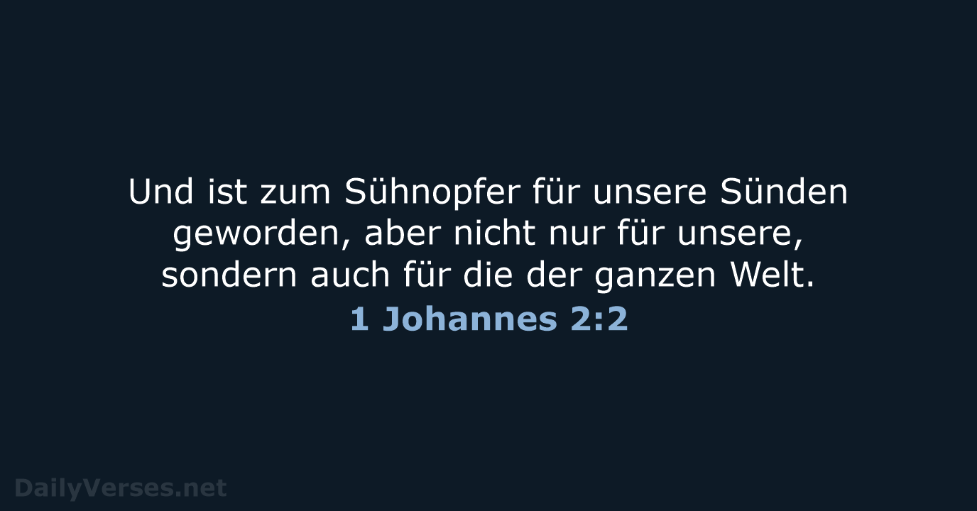 1 Johannes 2:2 - NeÜ