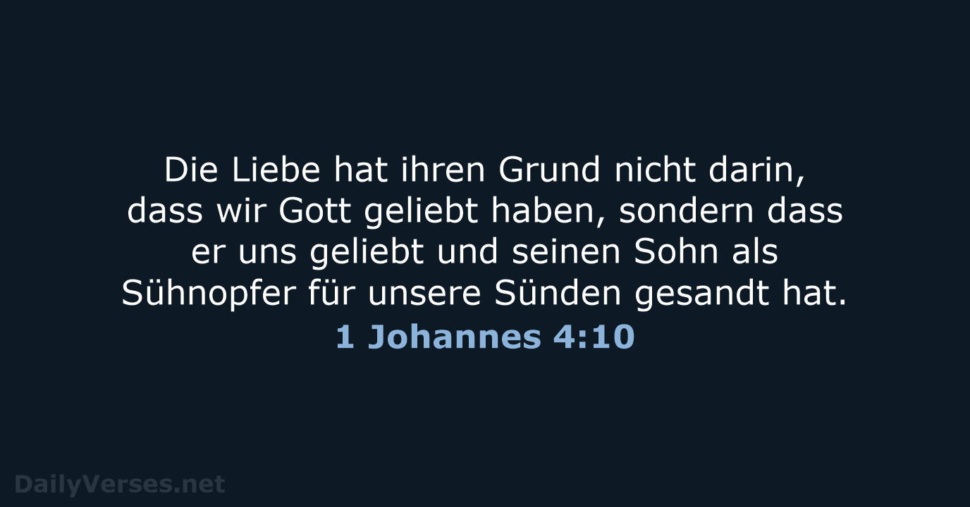 1 Johannes 4:10 - NeÜ