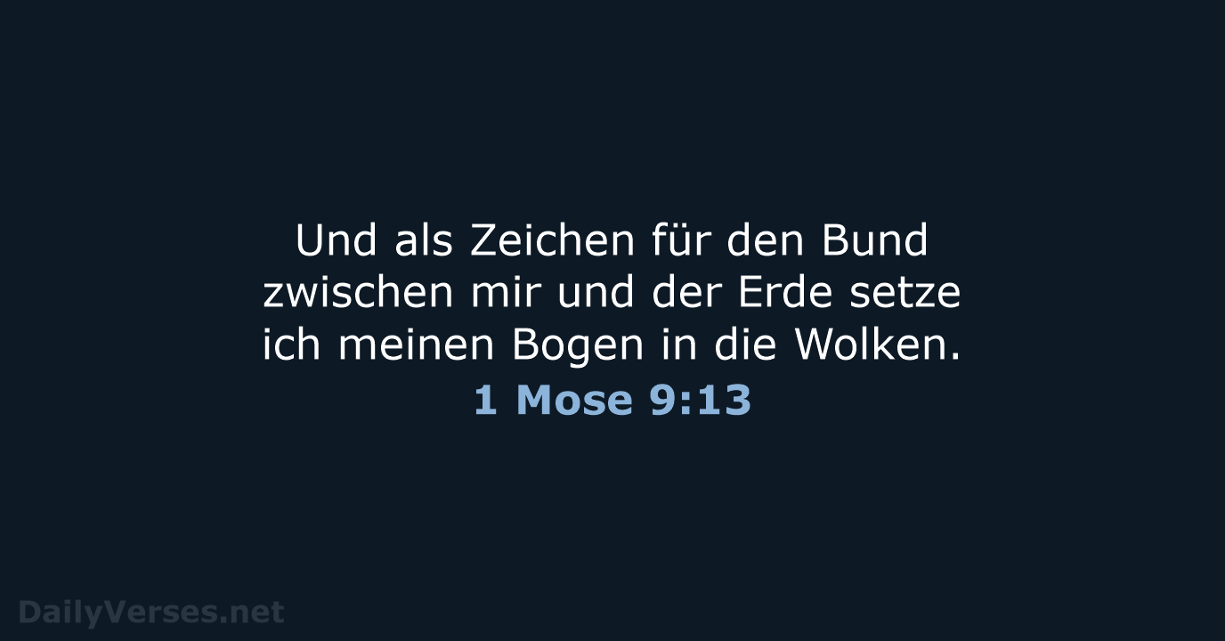 1 Mose 9:13 - NeÜ