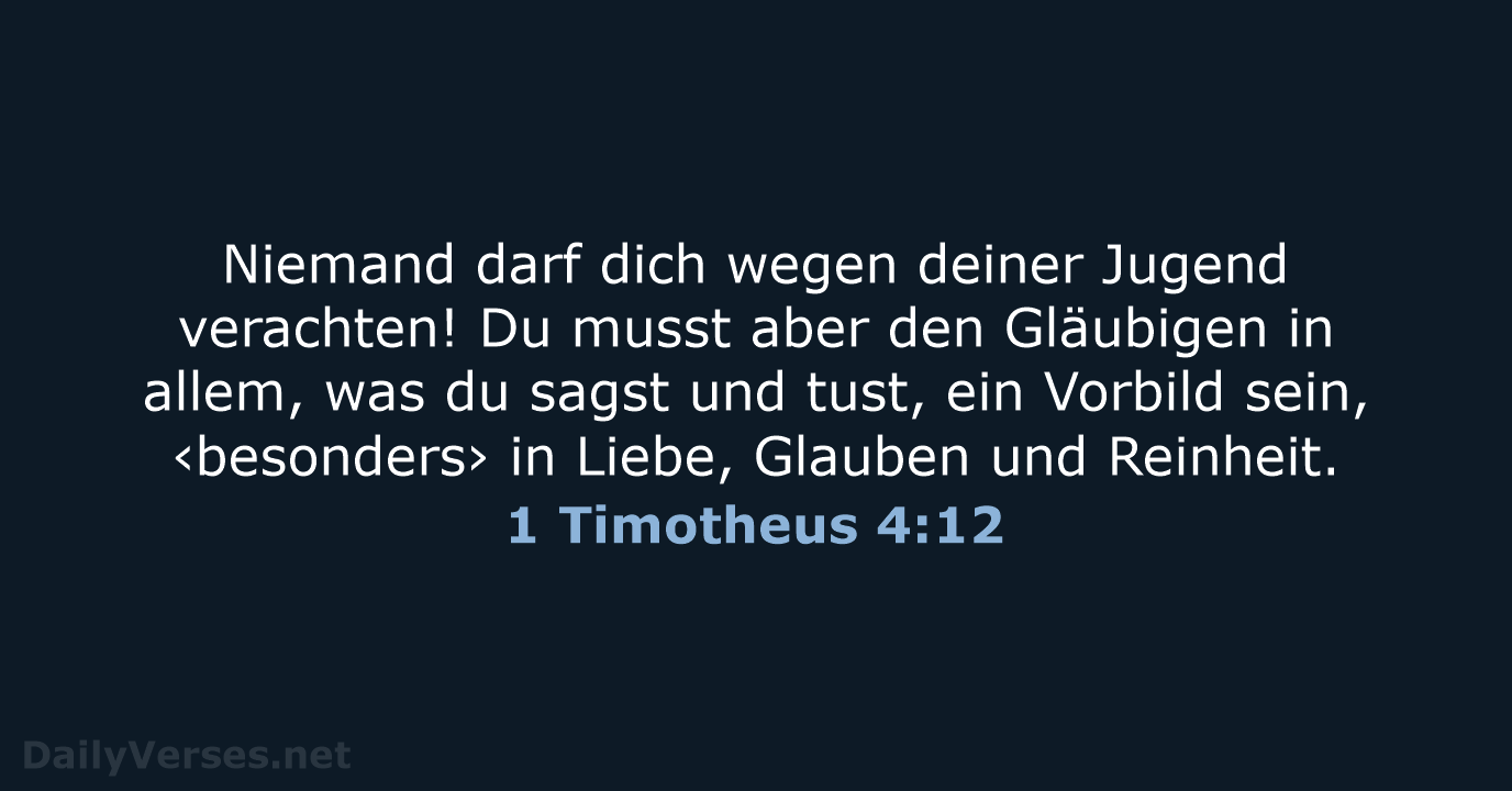 1 Timotheus 4:12 - NeÜ