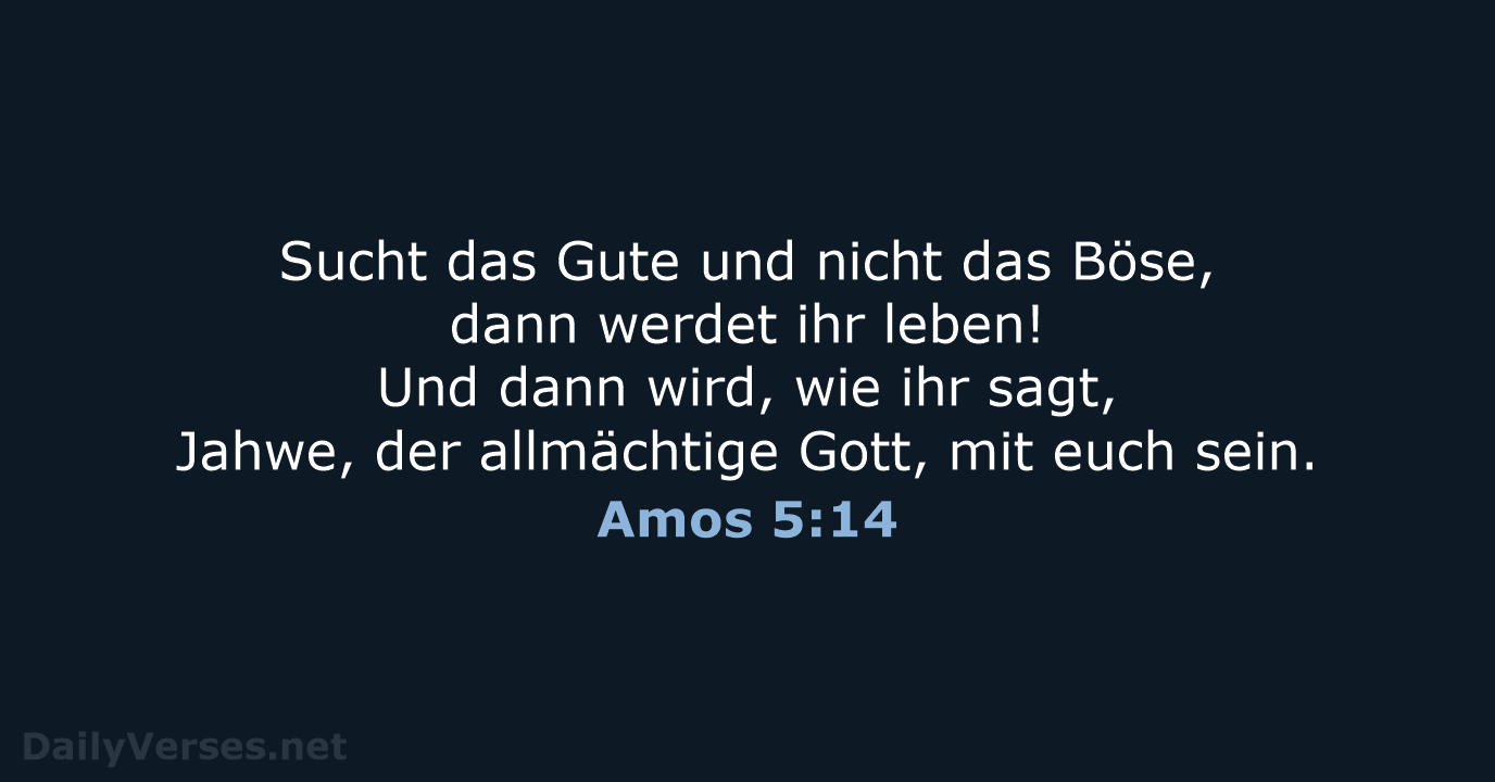 Amos 5:14 - NeÜ