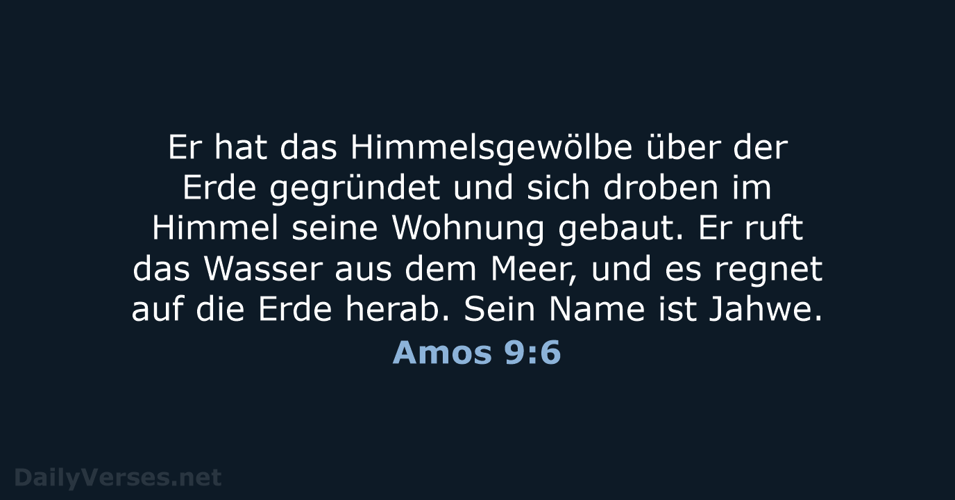 Amos 9:6 - NeÜ
