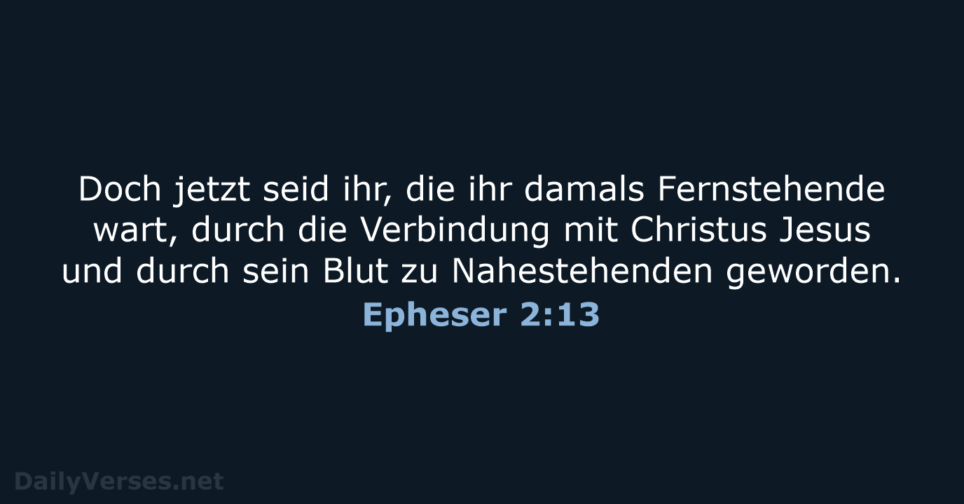 Epheser 2:13 - NeÜ
