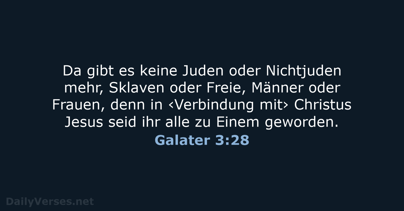 Galater 3:28 - NeÜ