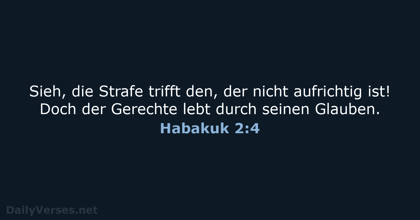 Habakuk 2:4 - NeÜ