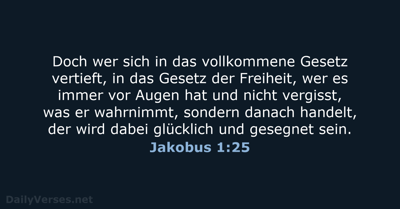 Jakobus 1:25 - NeÜ