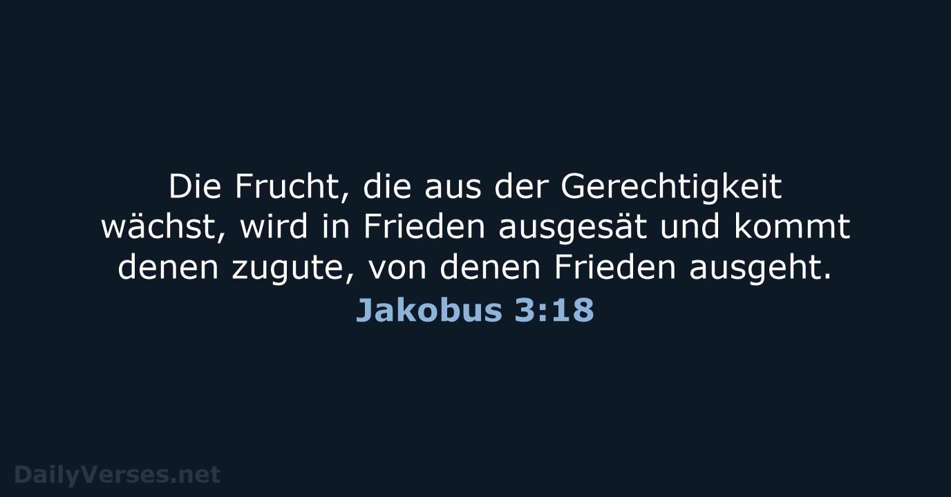 Jakobus 3:18 - NeÜ