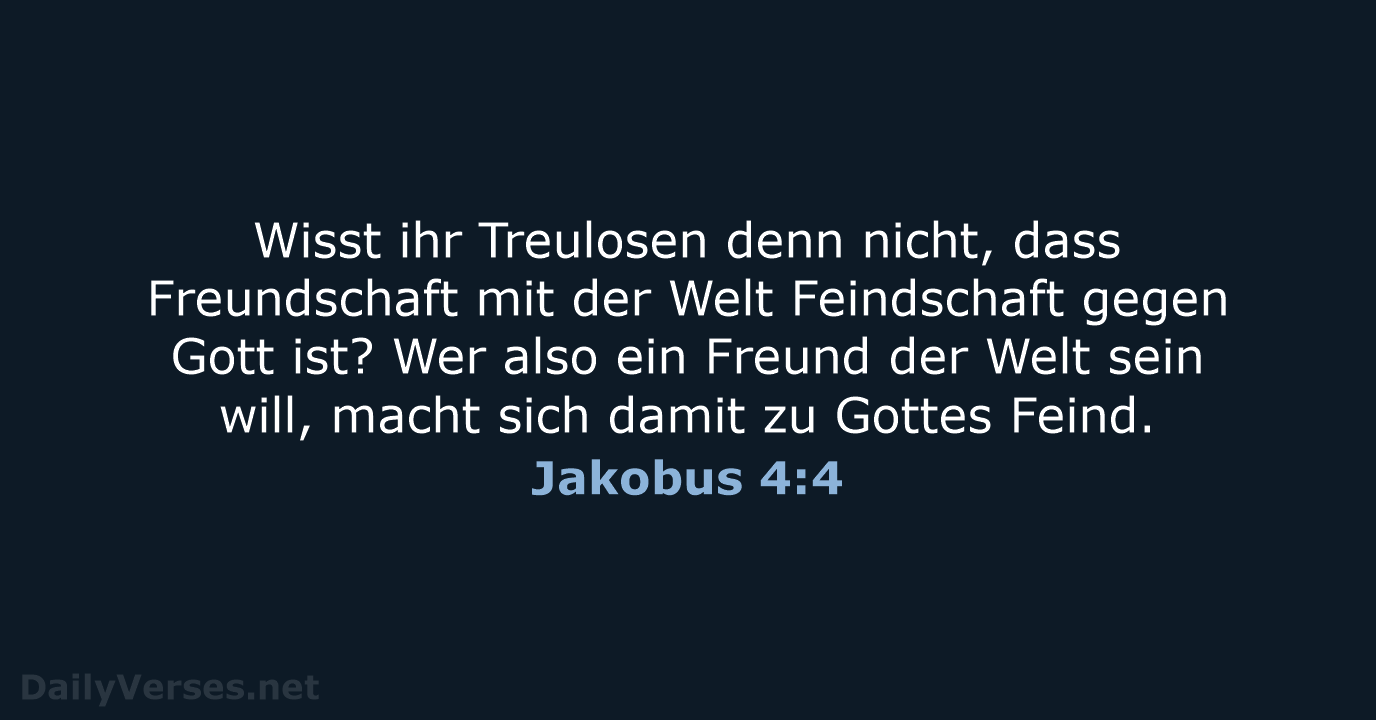 Jakobus 4:4 - NeÜ