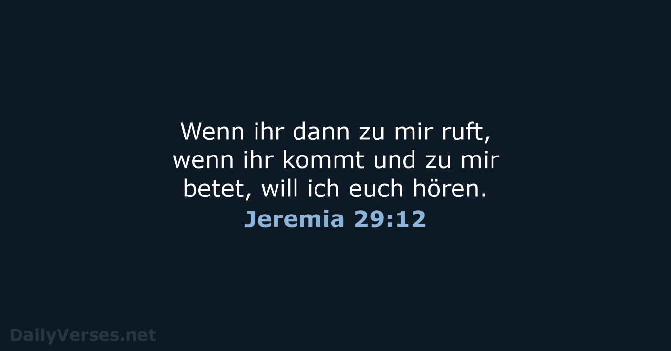 Jeremia 29:12 - NeÜ