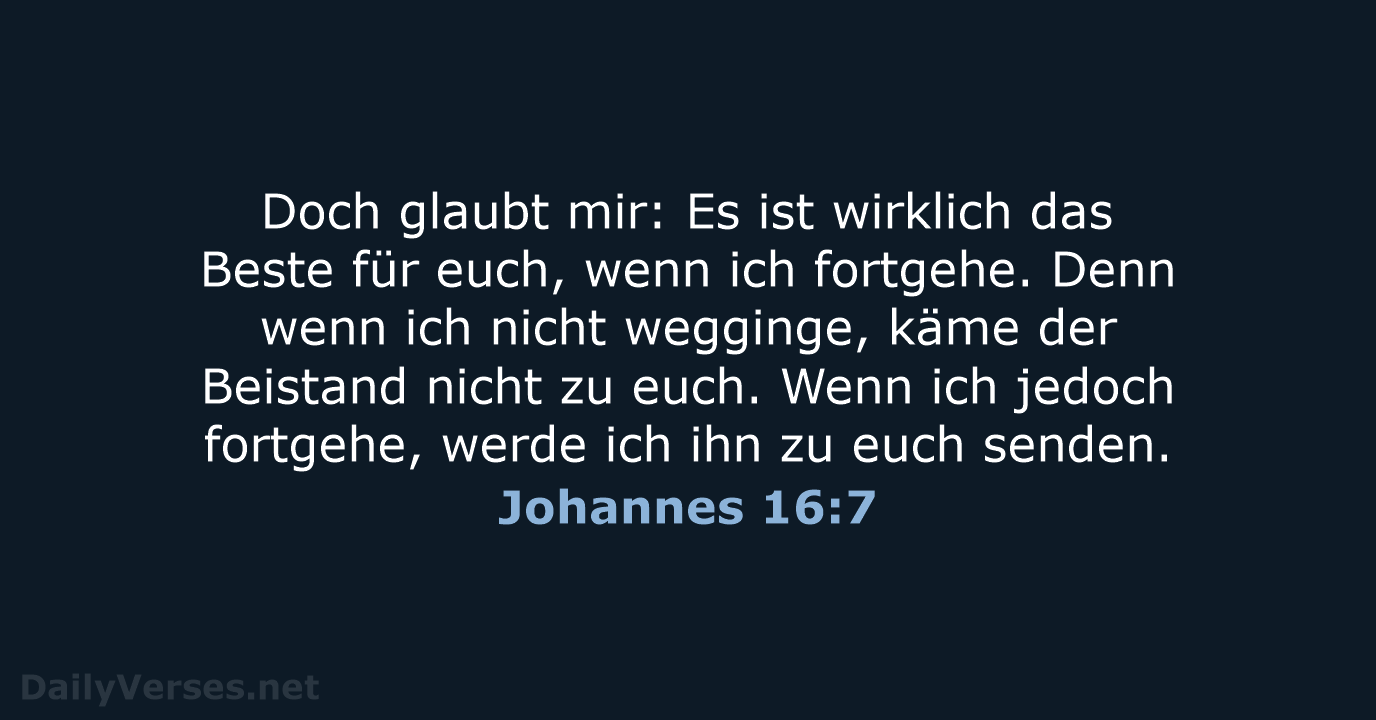 Johannes 16:7 - NeÜ