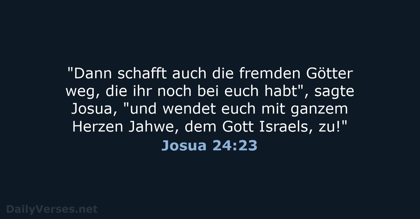 Josua 24:23 - NeÜ