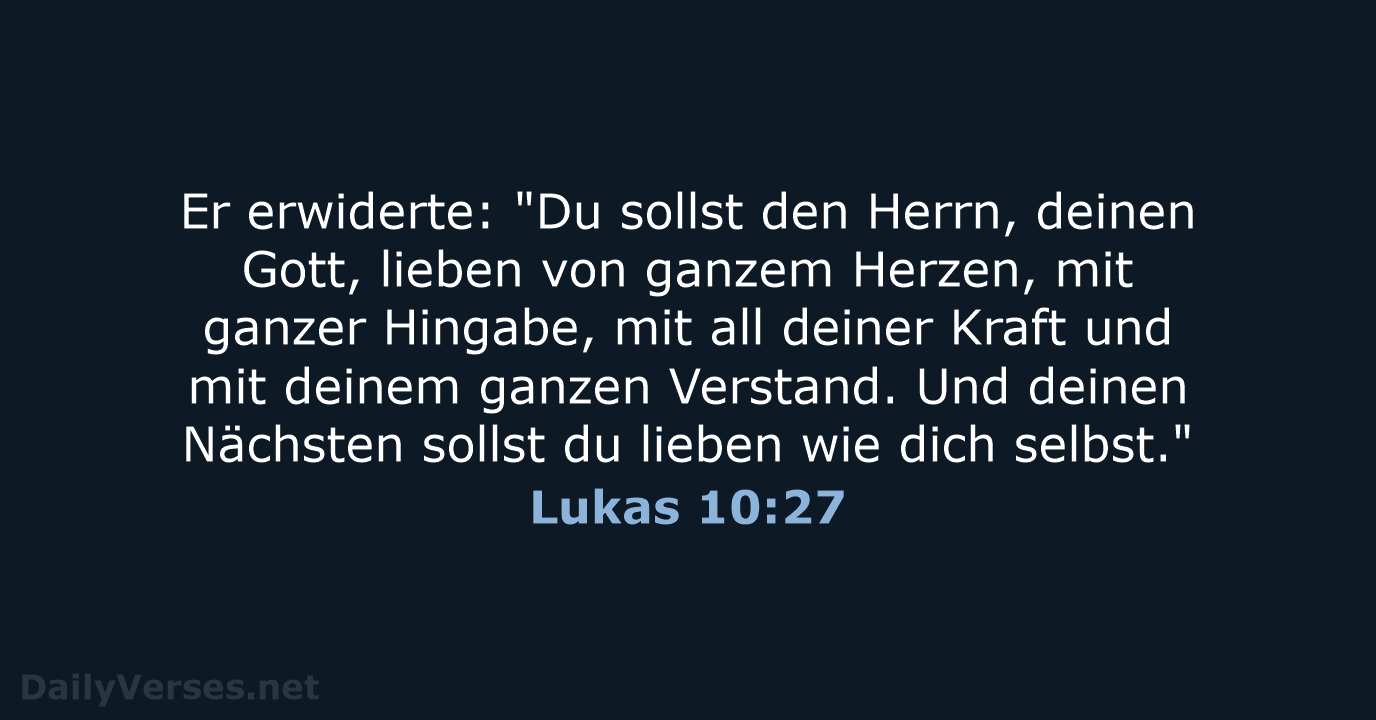 Lukas 10:27 - NeÜ