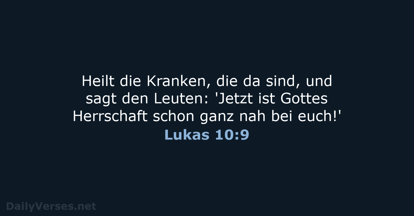 Lukas 10:9 - NeÜ