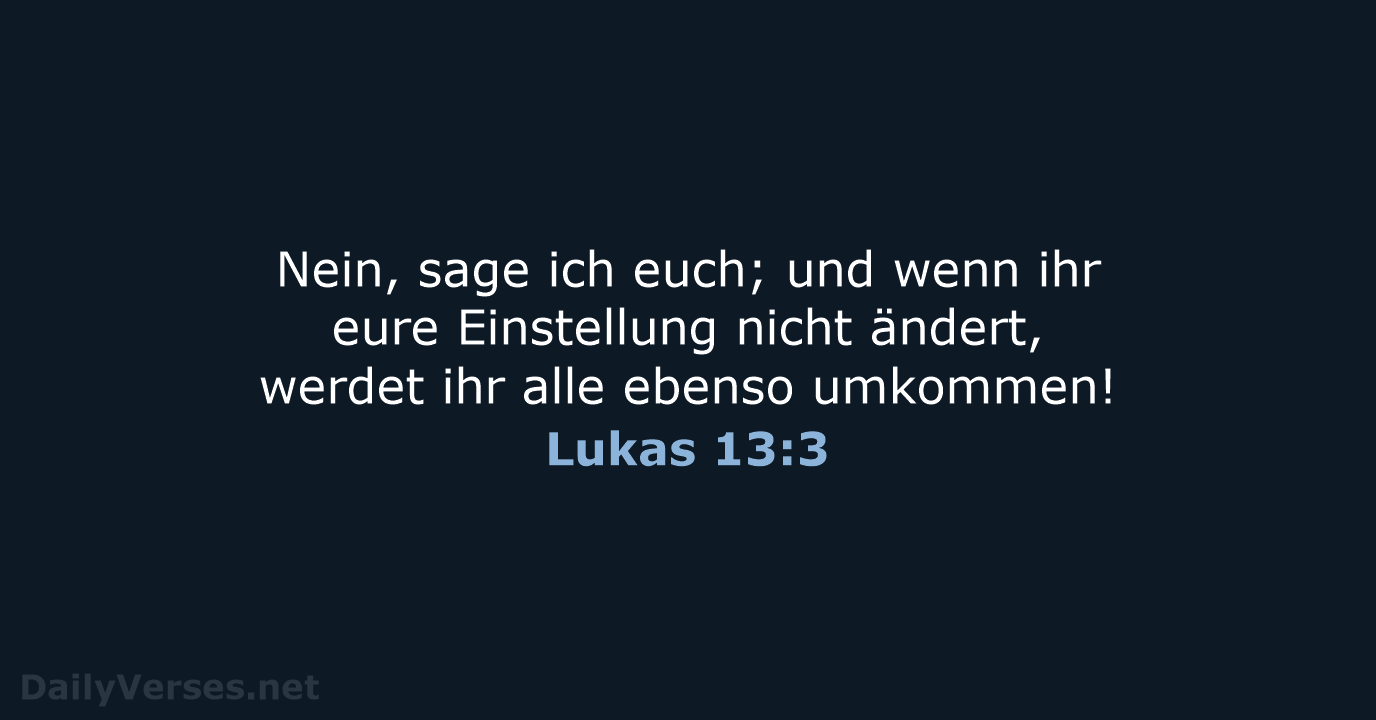 Lukas 13:3 - NeÜ