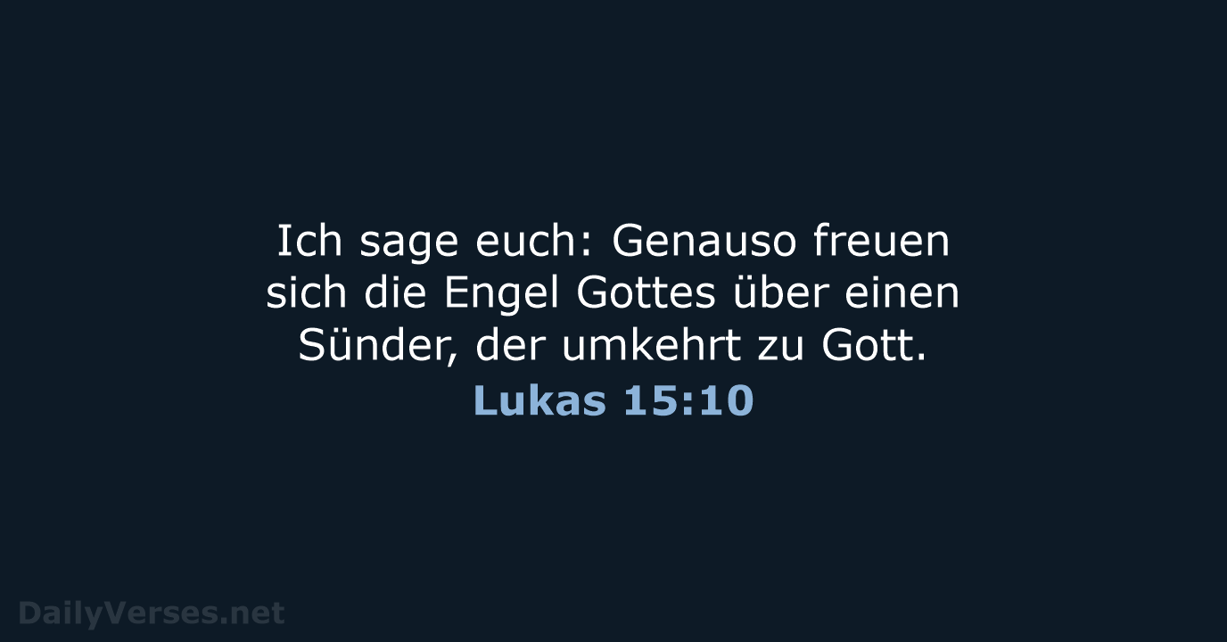 Lukas 15:10 - NeÜ