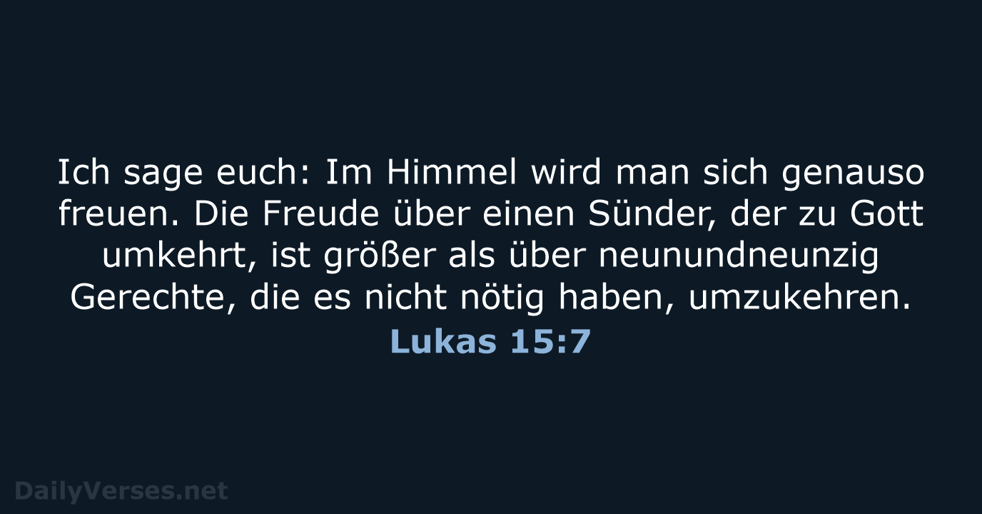 Lukas 15:7 - NeÜ