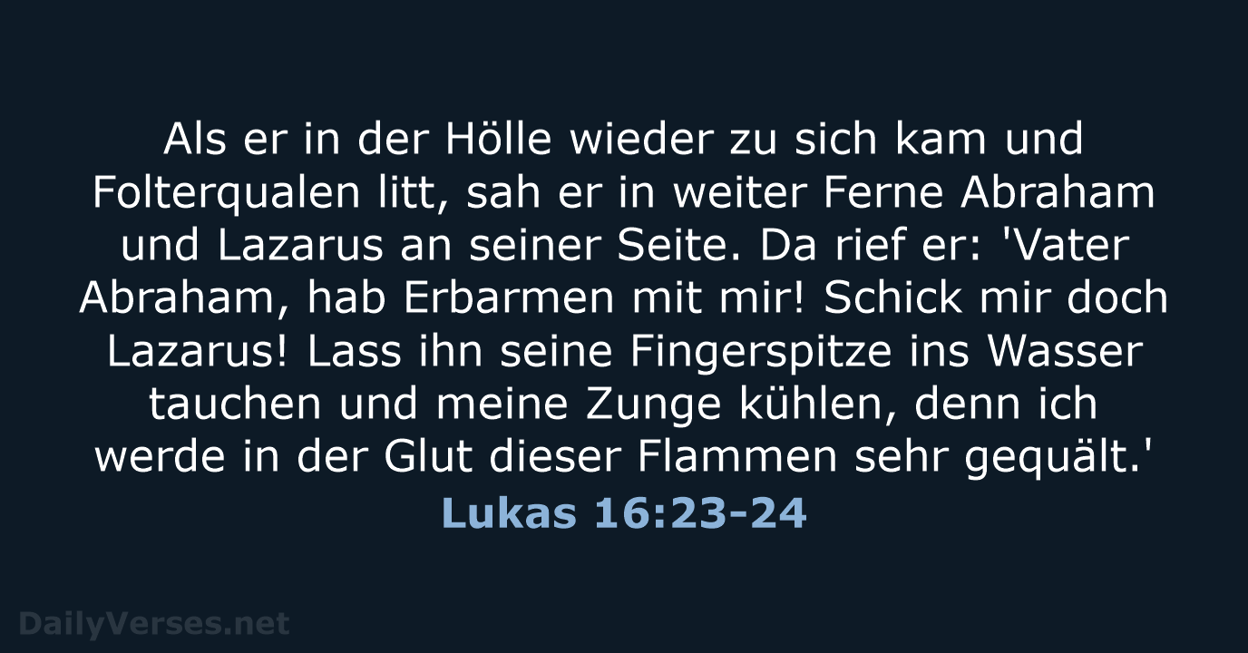 Lukas 16:23-24 - NeÜ