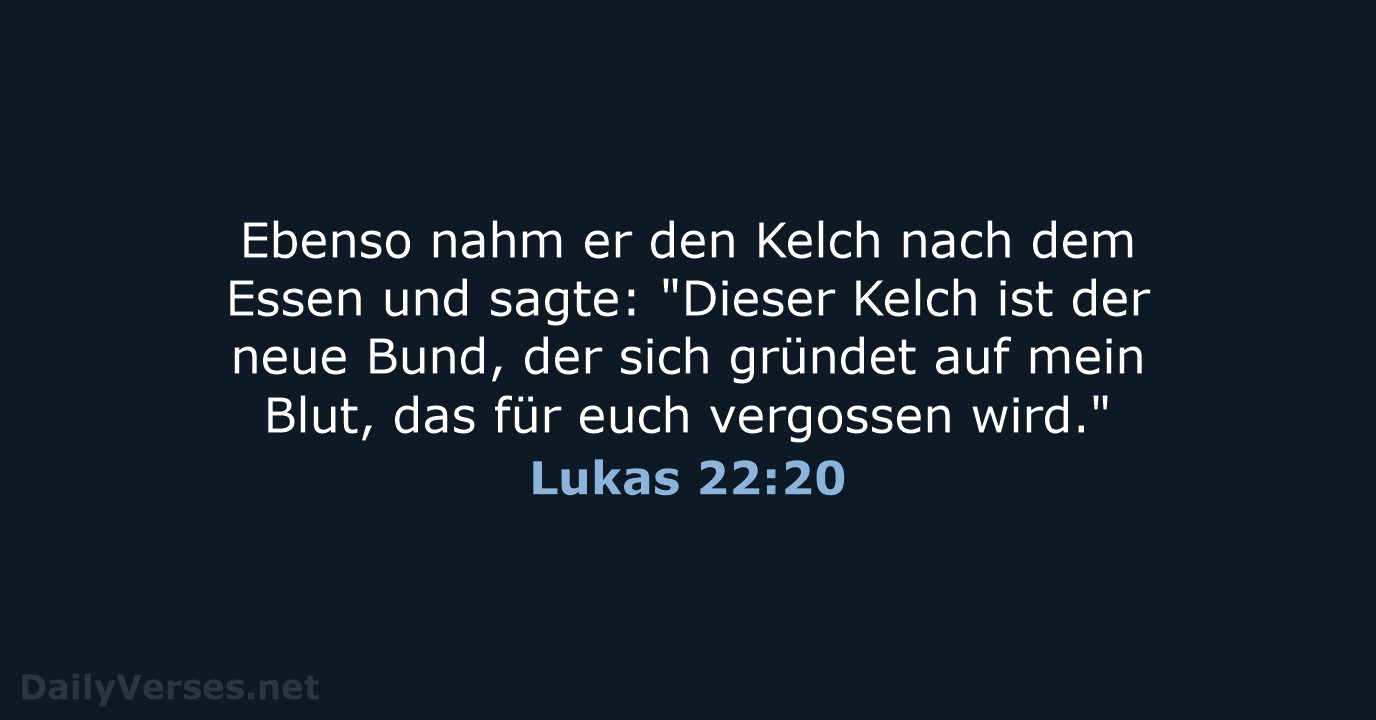 Lukas 22:20 - NeÜ