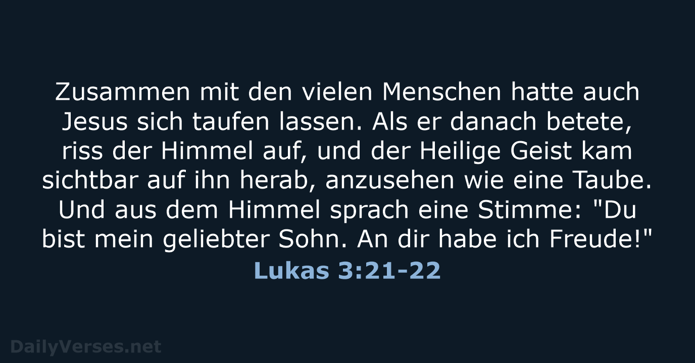 Lukas 3:21-22 - NeÜ