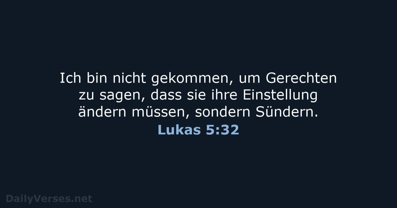 Lukas 5:32 - NeÜ