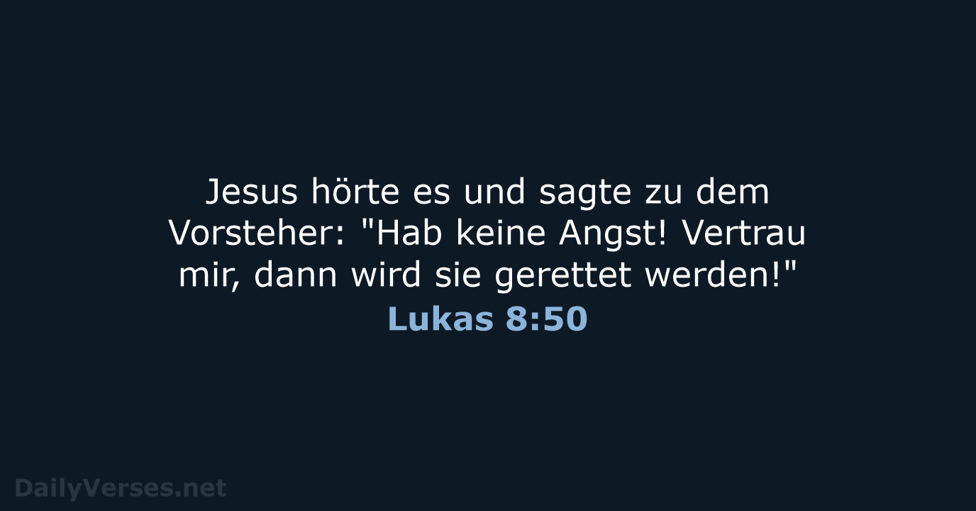 Lukas 8:50 - NeÜ