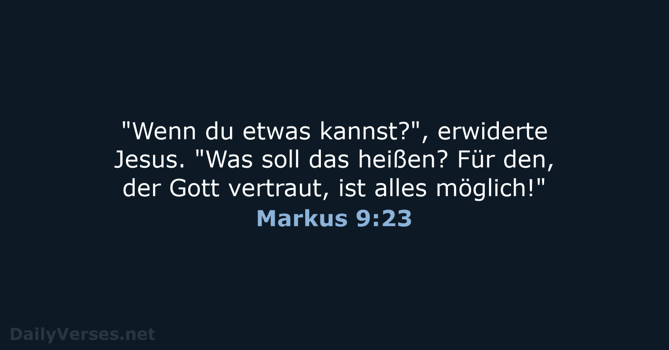 Markus 9:23 - NeÜ