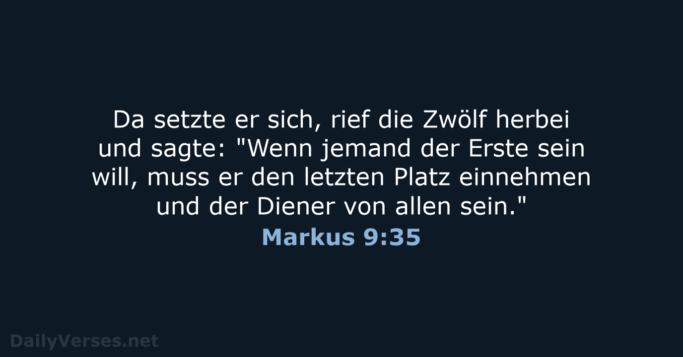 Markus 9:35 - NeÜ