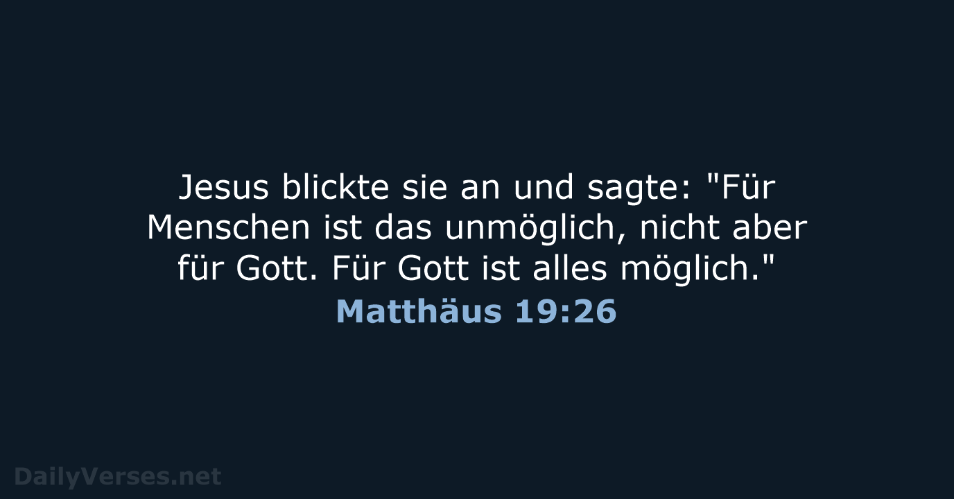 Matthäus 19:26 - NeÜ