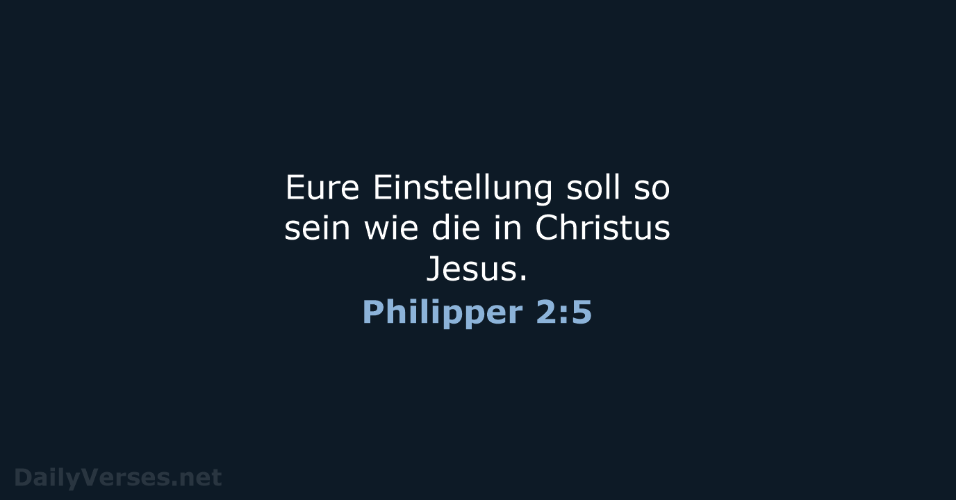 Philipper 2:5 - NeÜ