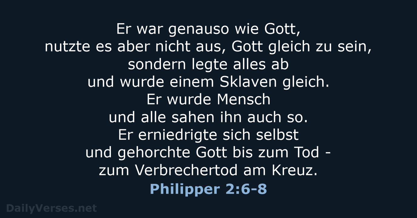 Philipper 2:6-8 - NeÜ