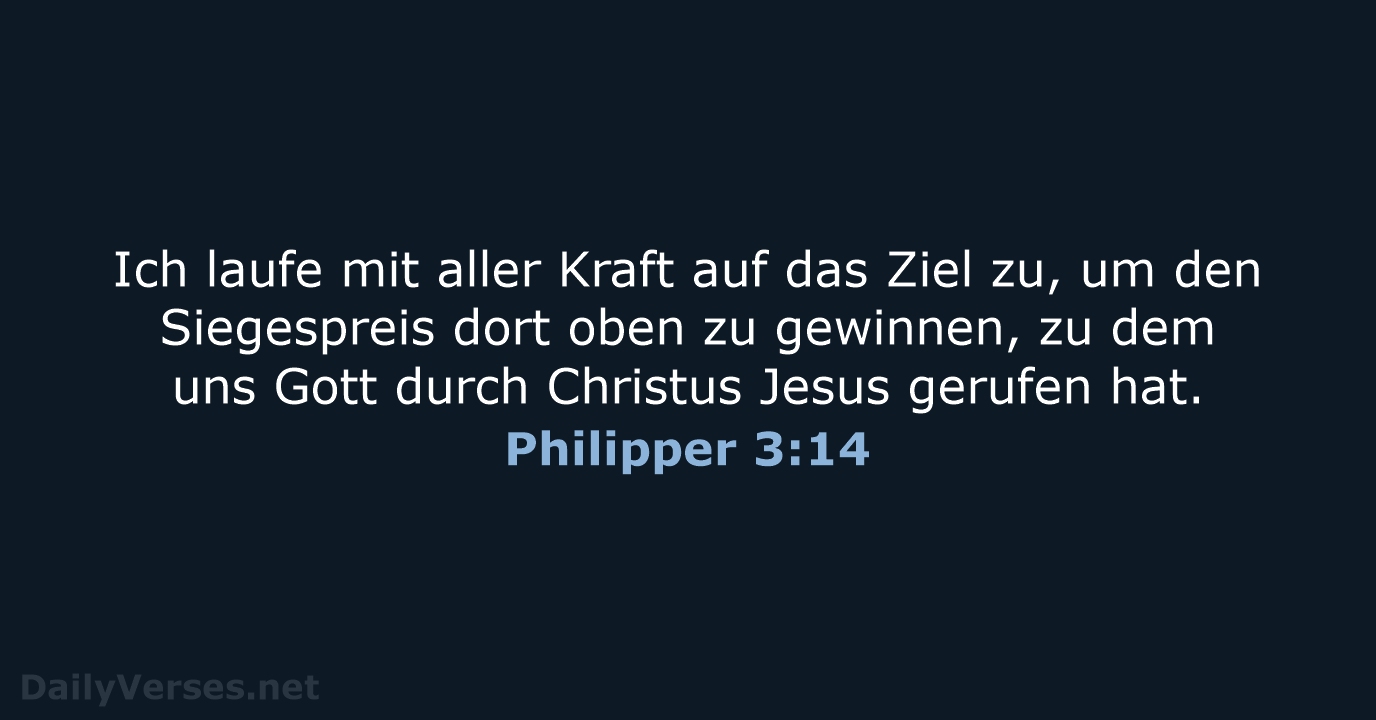 Philipper 3:14 - NeÜ