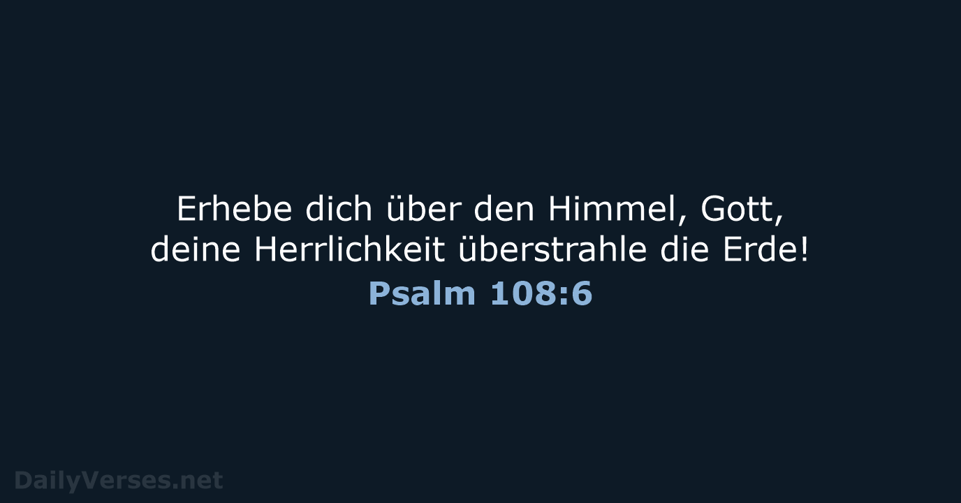 Psalm 108:6 - NeÜ