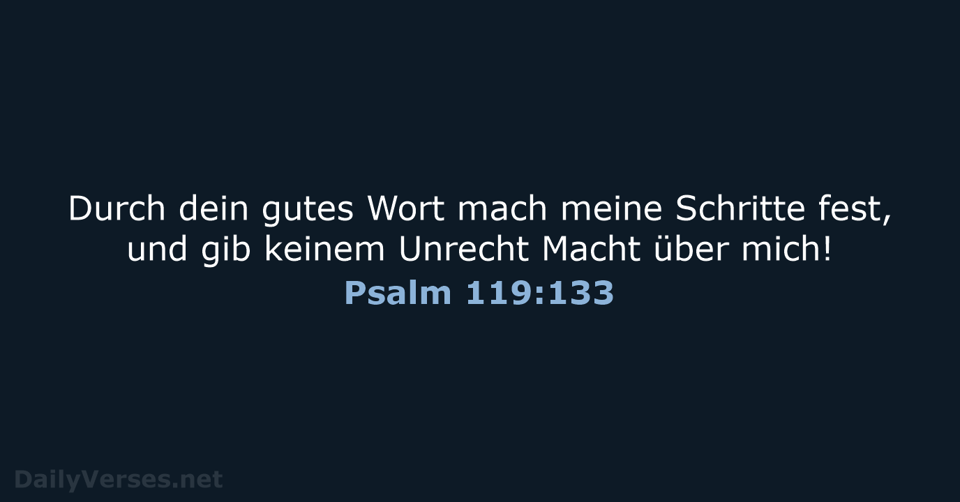 Psalm 119:133 - NeÜ