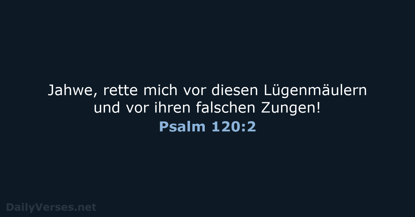 Psalm 120:2 - NeÜ