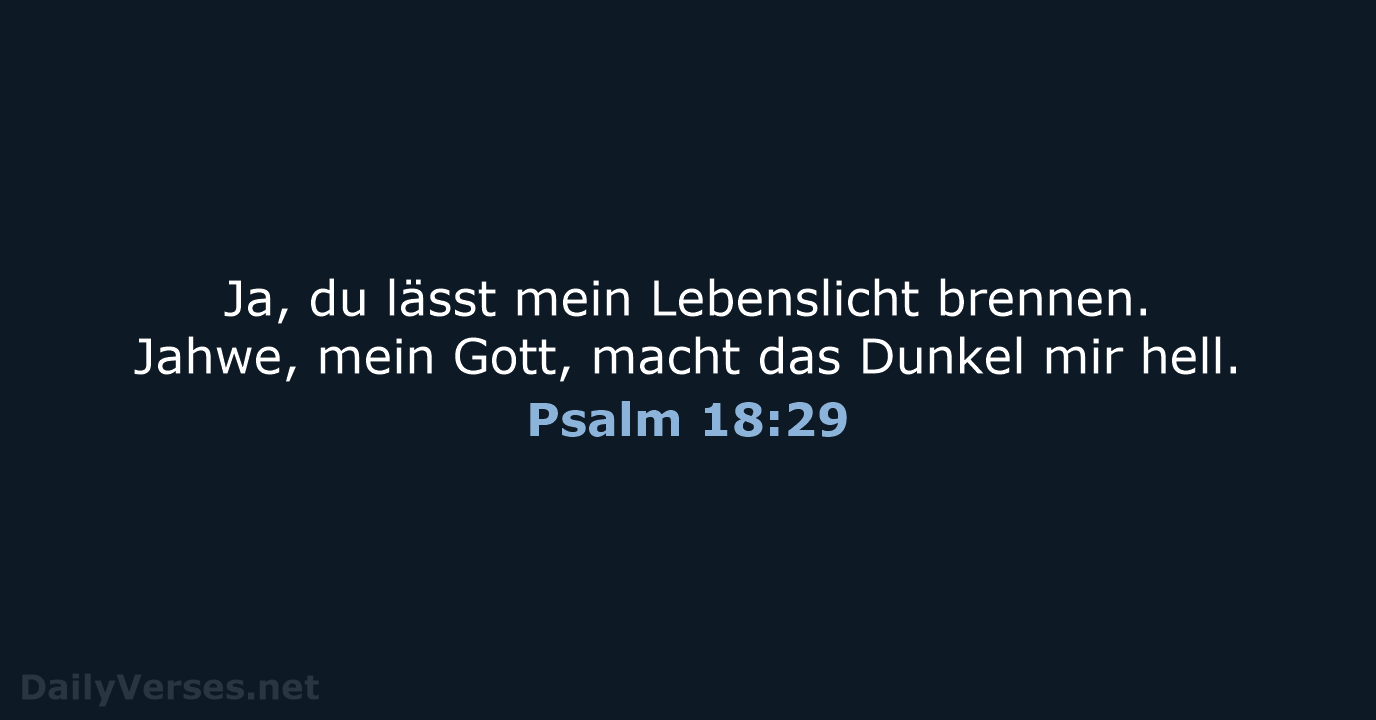 Psalm 18:29 - NeÜ