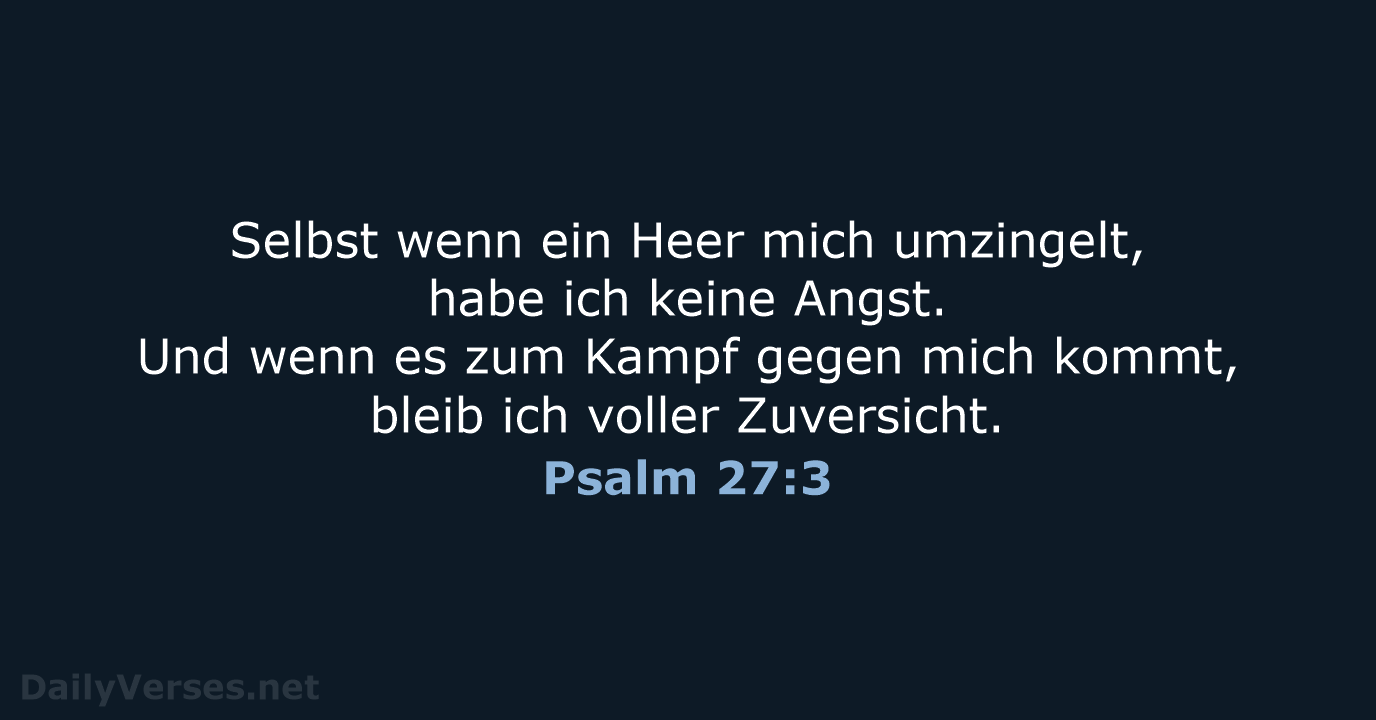 Psalm 27:3 - NeÜ