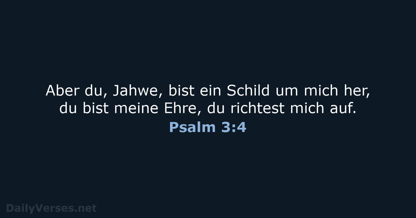 Psalm 3:4 - NeÜ