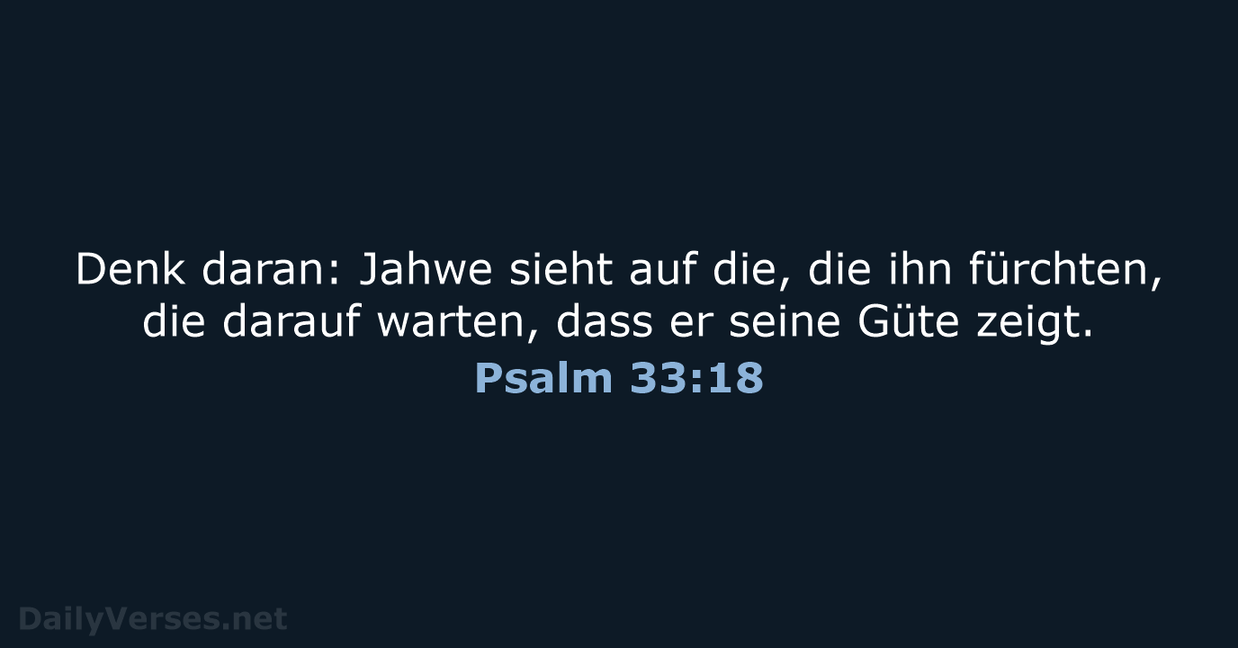 Psalm 33:18 - NeÜ