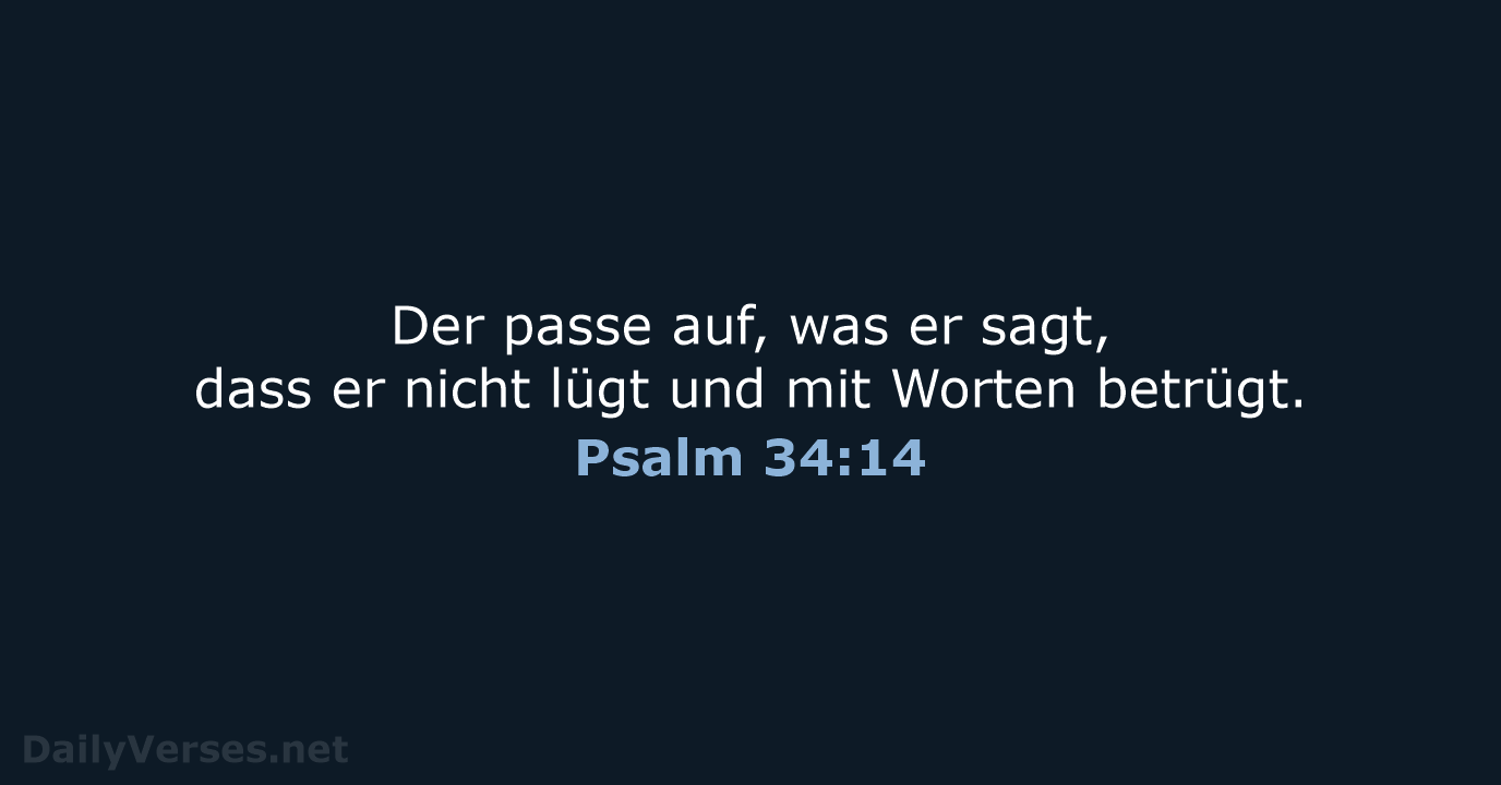 Psalm 34:14 - NeÜ