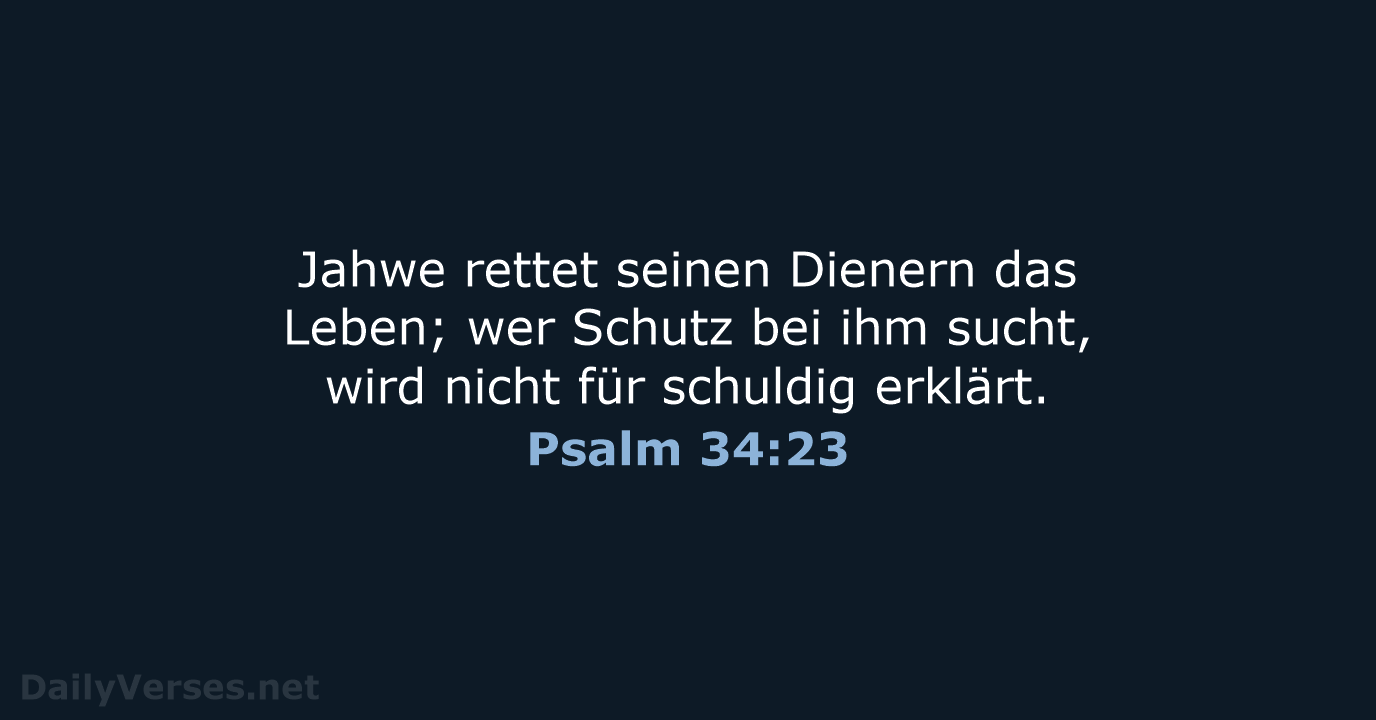 Psalm 34:23 - NeÜ