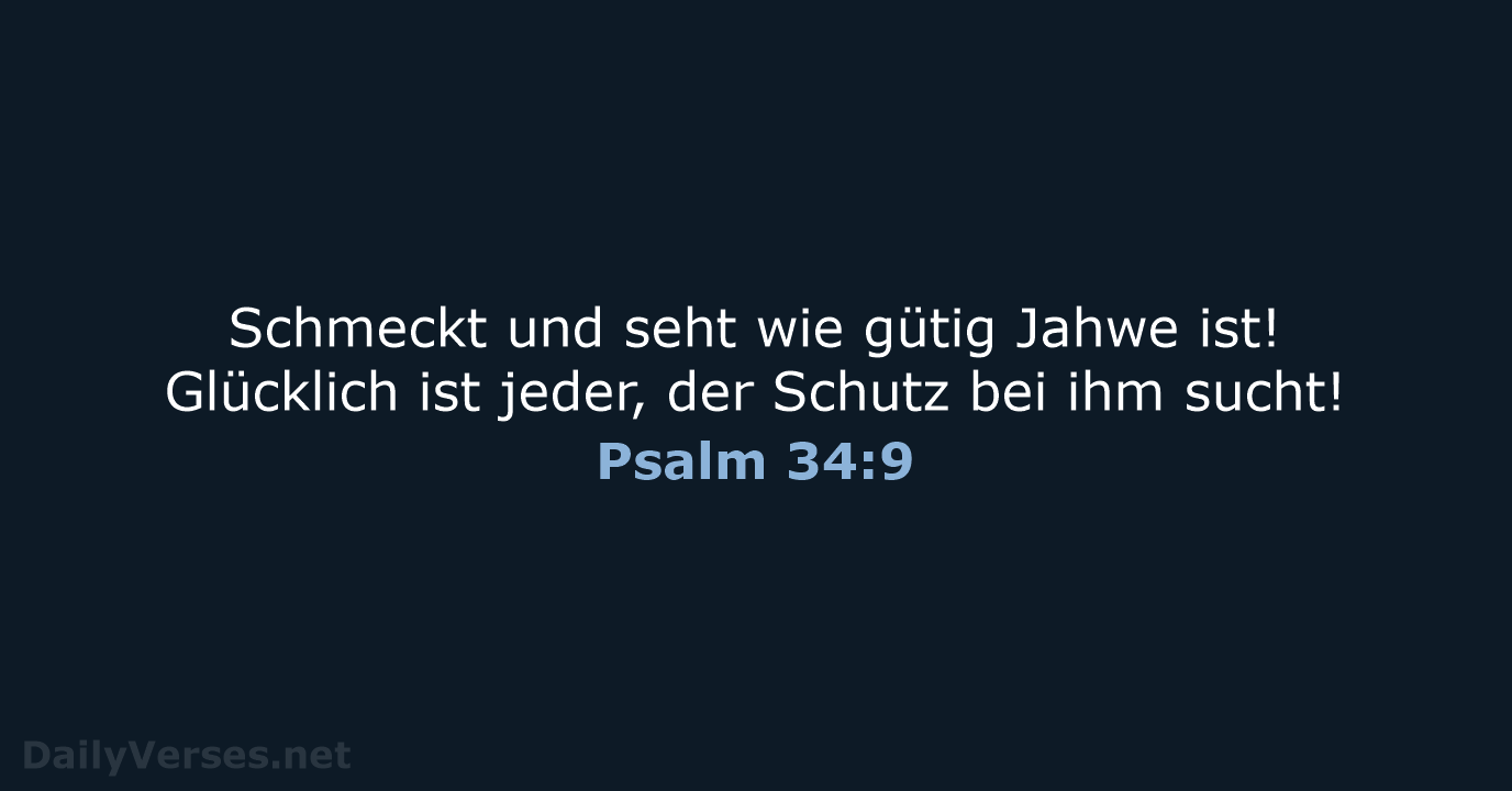 Psalm 34:9 - NeÜ