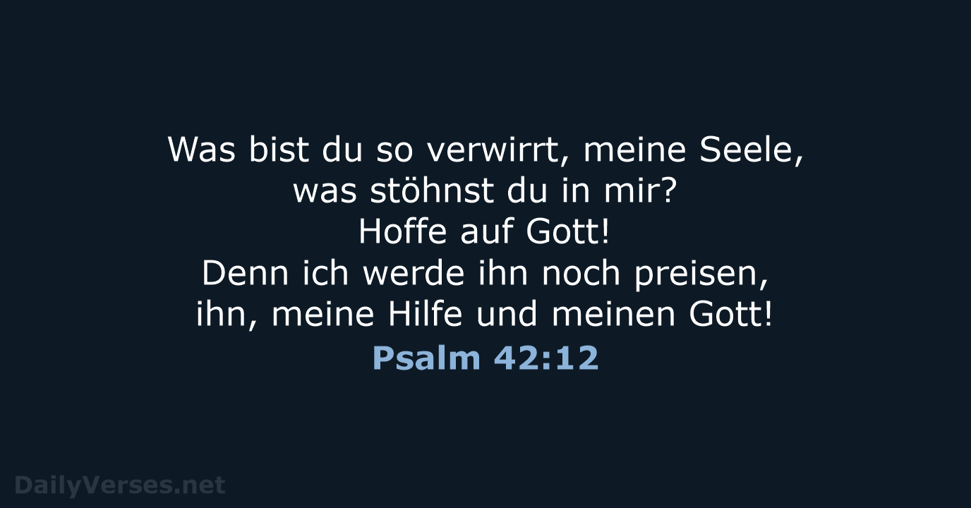 Psalm 42:12 - NeÜ