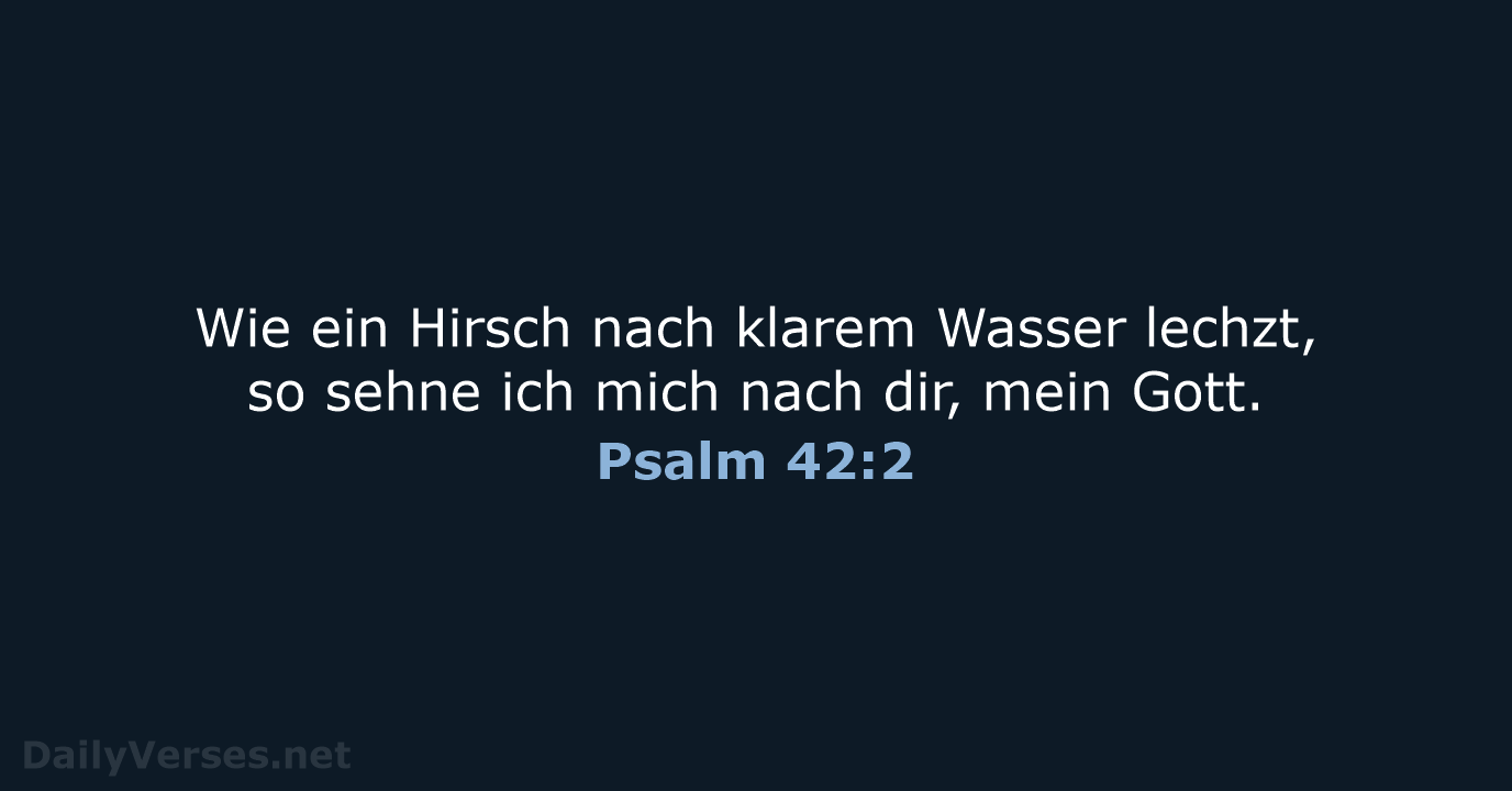 Psalm 42:2 - NeÜ
